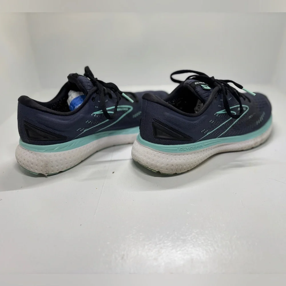 Brooks Glycerin 19 Running Shoes Gray Teal Athletic Sneakers Women’s  Size 8.5